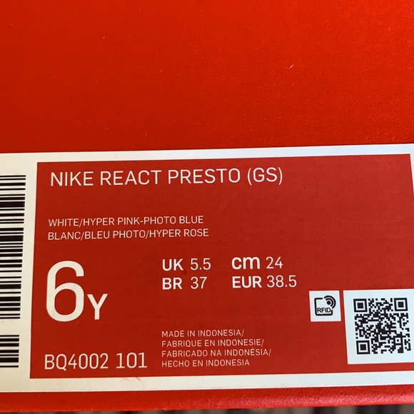 NIKE REACT PRESTO WMNS white/hyper pink-photo blue - Picture 16 of 16